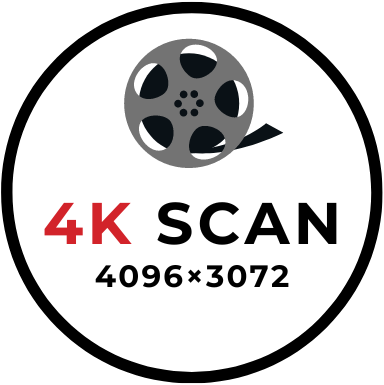 4K SCAN 8mm film; kies kwaliteitsniveau + schat aantal minuten.